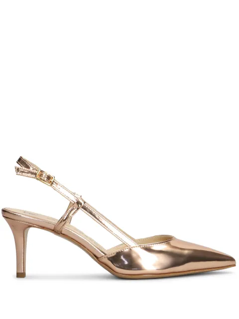 Fabio Rusconi 70mm metallic slingback pumps