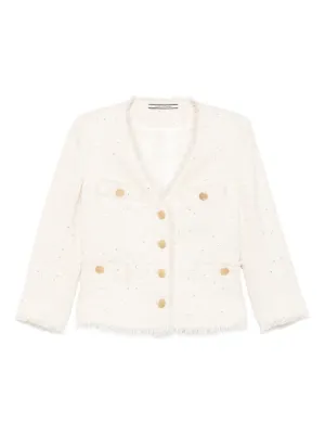 Bluelea ブルレアDouble Button Tweed Jacket（Designer Tweed
