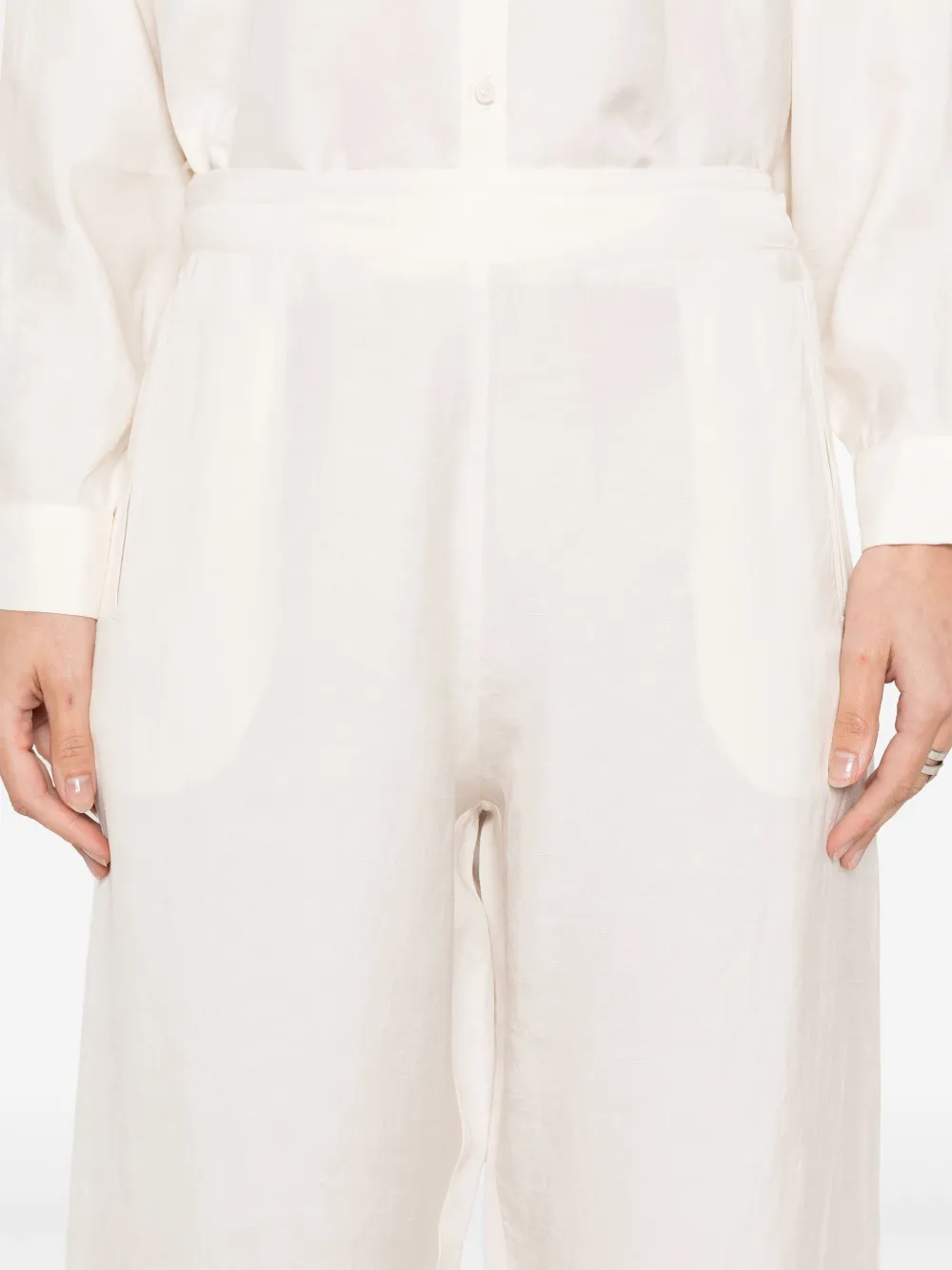 Fabiana Filippi Broek met wijde pijpen Beige