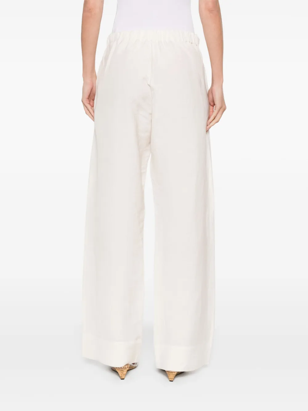 Fabiana Filippi Broek met wijde pijpen Beige