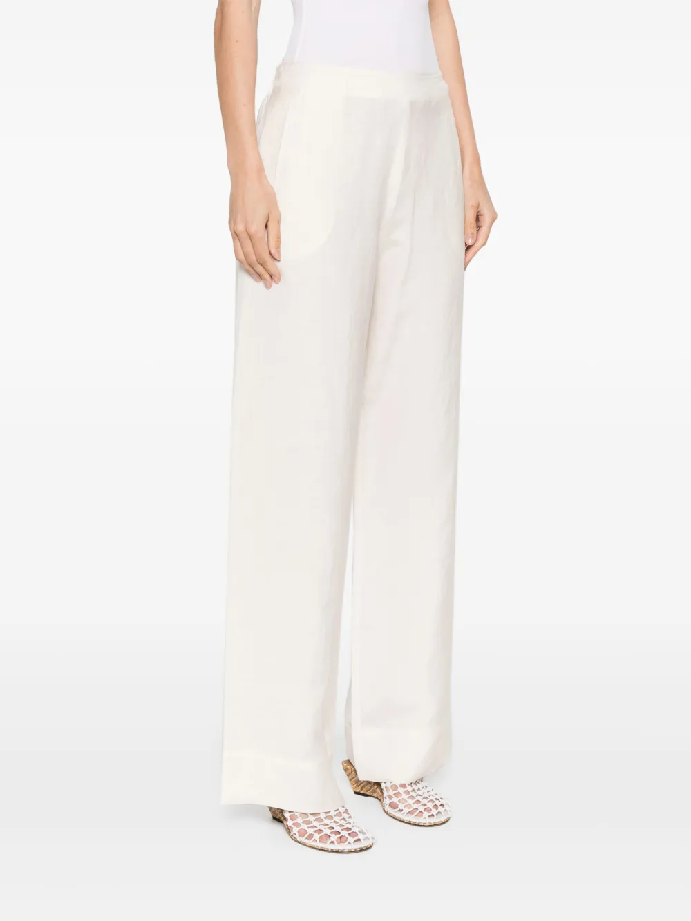 Fabiana Filippi Broek met wijde pijpen Beige