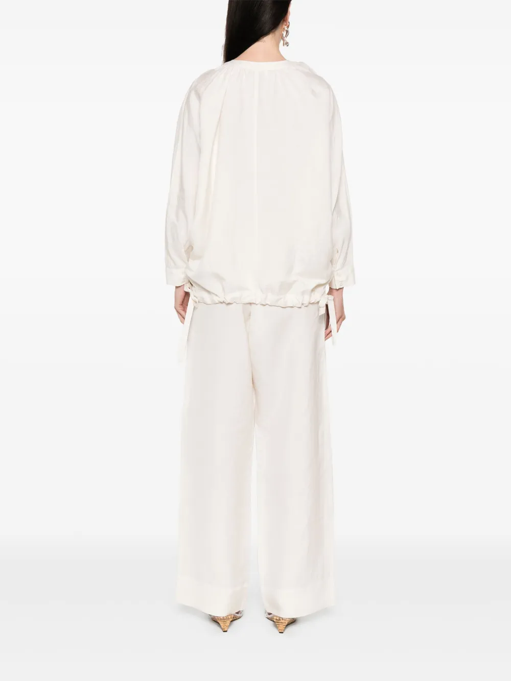 Fabiana Filippi Mouwloos shirt Beige