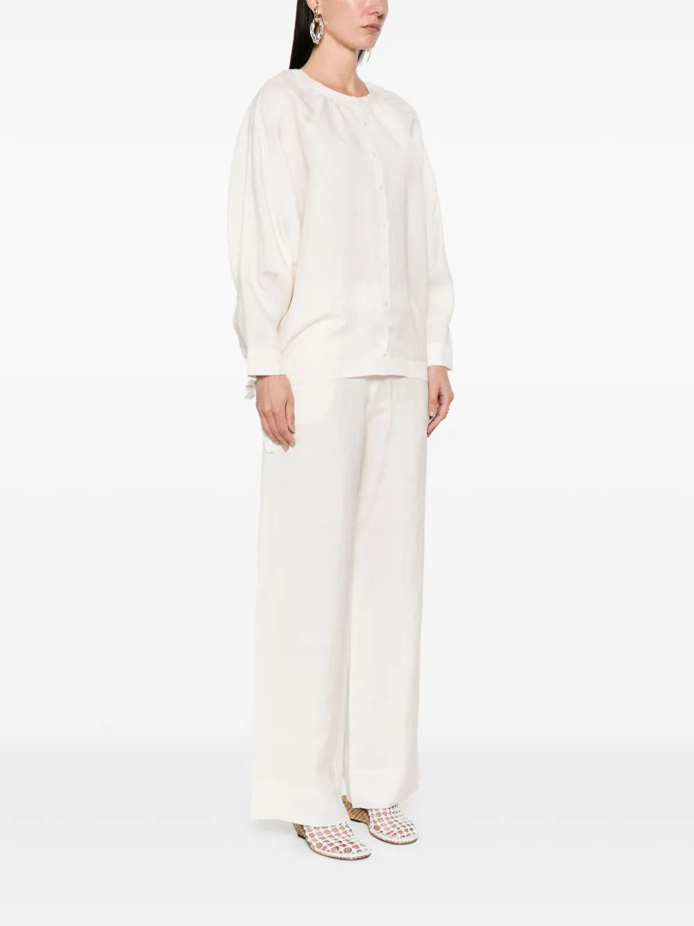Fabiana Filippi Mouwloos shirt Beige