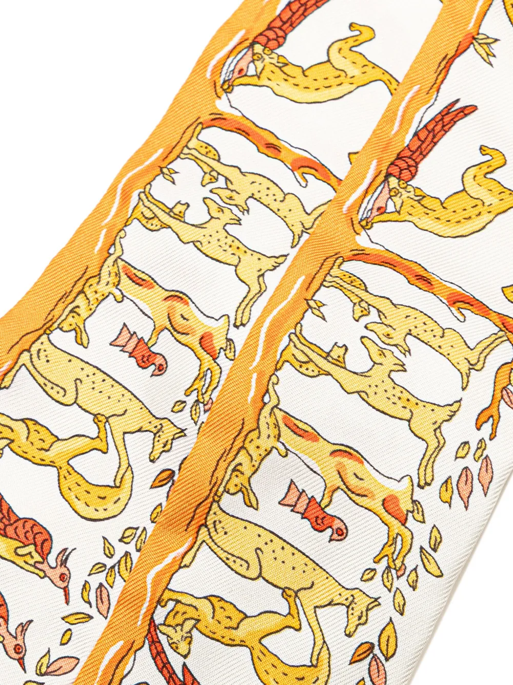 Hermès Pre-Owned 20th Century Alphabet Twilly Silk Scarf scarves | Image 2