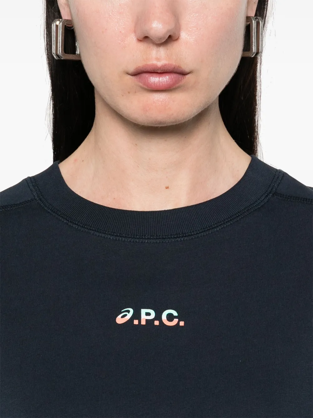 A.P.C. x Asics Cloud T-shirt Blauw