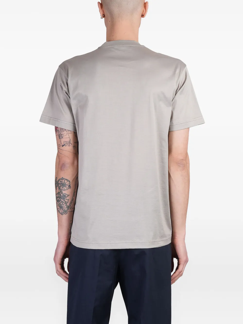 Low Brand Katoenen T-shirt Grijs