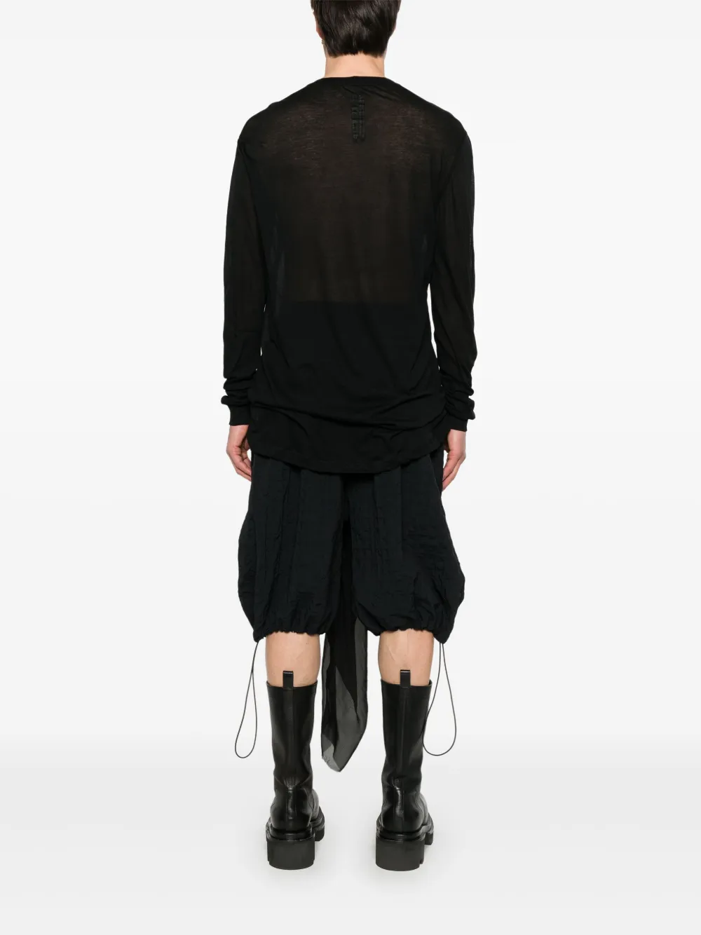 Rick Owens Drain T-shirt Zwart