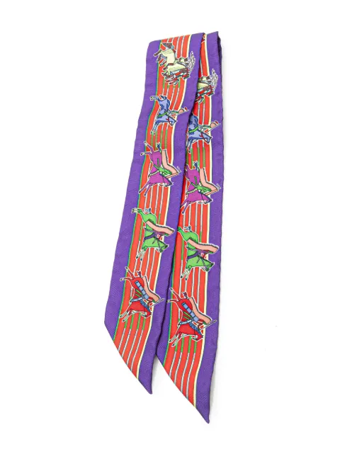 Hermès Pre-Owned 1990-2024 Pani La Shar Pawnee Twilly Silk Scarf scarves