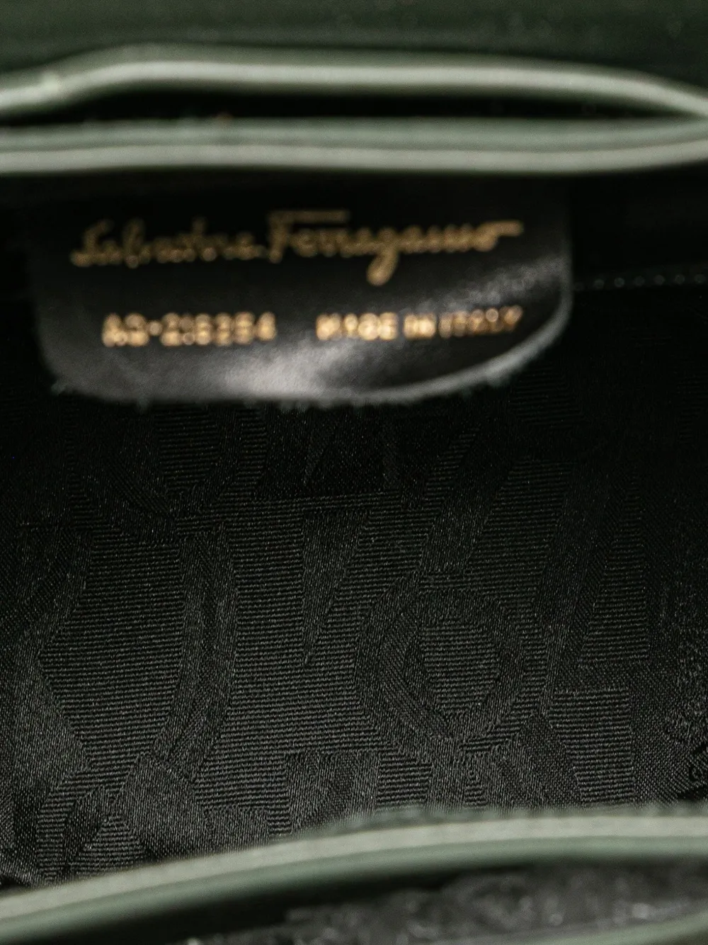 Pre-owned Ferragamo 2010-2024 Vara Suede Backpack In Green