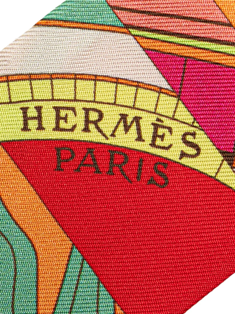 Hermès Pre-Owned mascada Astrologie Nouvelle Silk Twilly 1990-2024 | Image 2