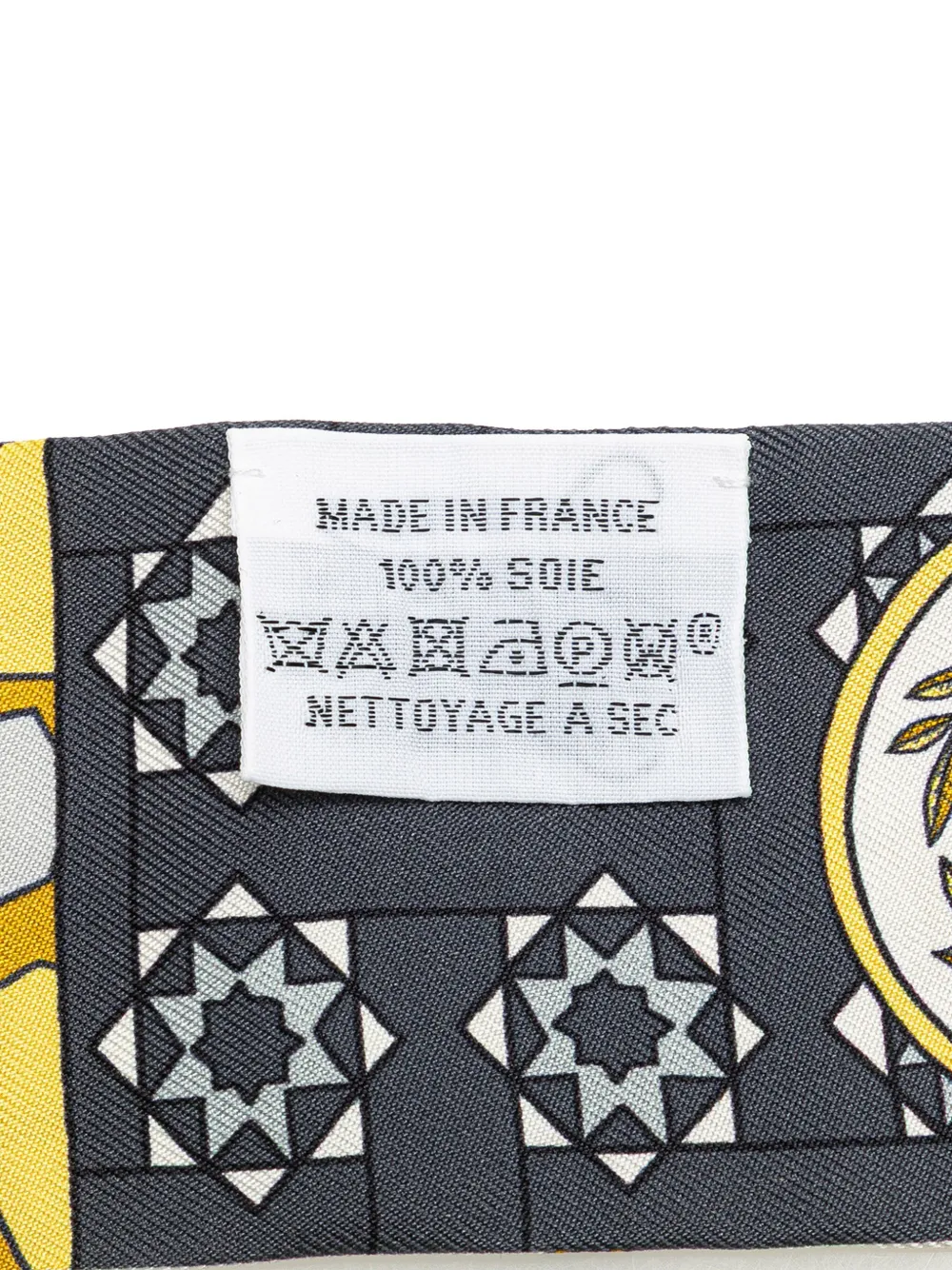 Pre-owned Hermes 20th Century La Danse Des Amazones Twilly Silk Scarf Scarves In Yellow