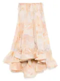 ZIMMERMANN Flounce maxi skirt - Yellow