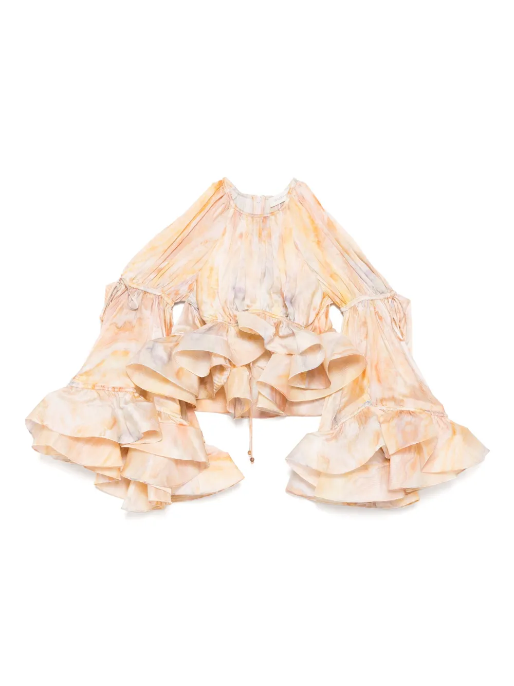 ZIMMERMANN balance flounce blouse | Yellow | Image 1