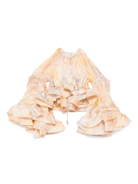 ZIMMERMANN balance flounce blouse