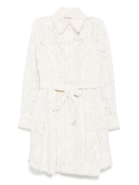 ZIMMERMANN mini dawning tuck dress
