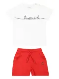 TRUSSARDI JUNIOR logo-print short set - White