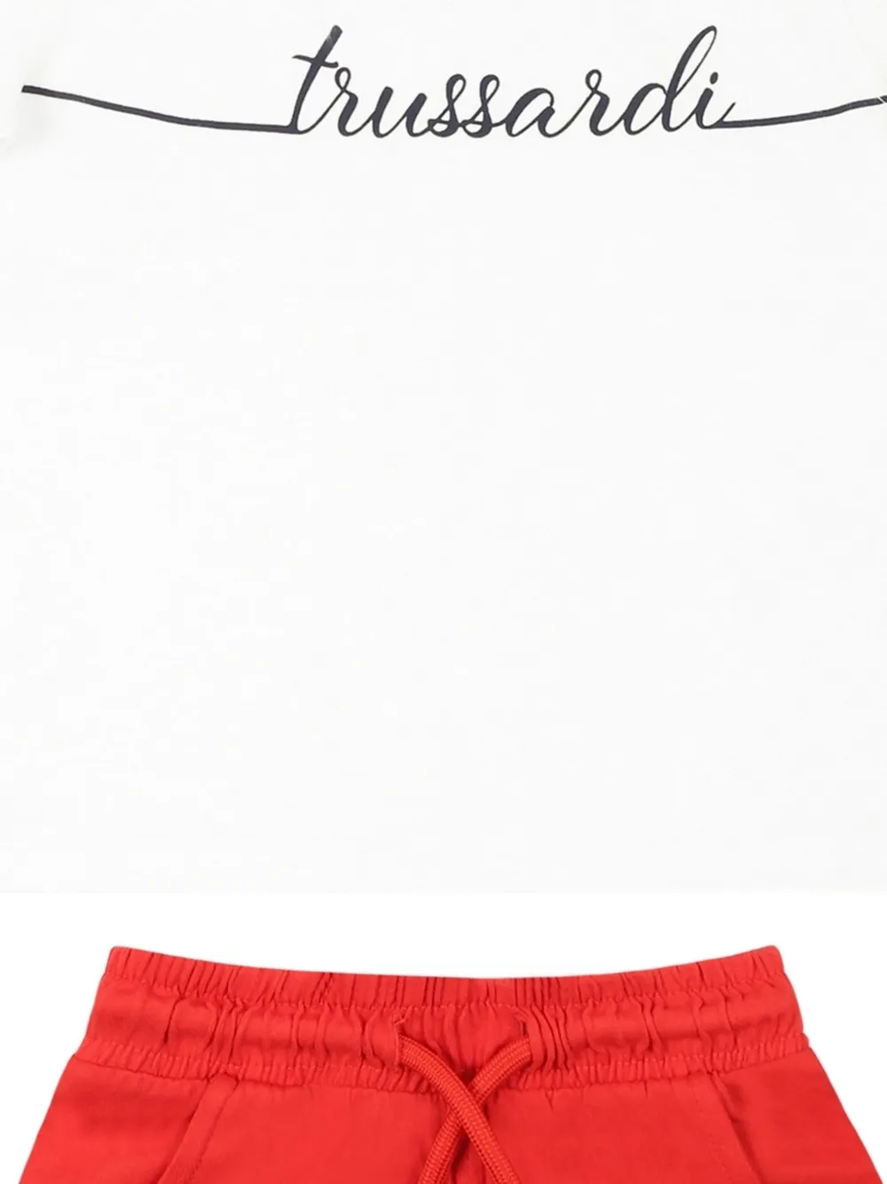 TRUSSARDI JUNIOR Shorts met logoprint Wit