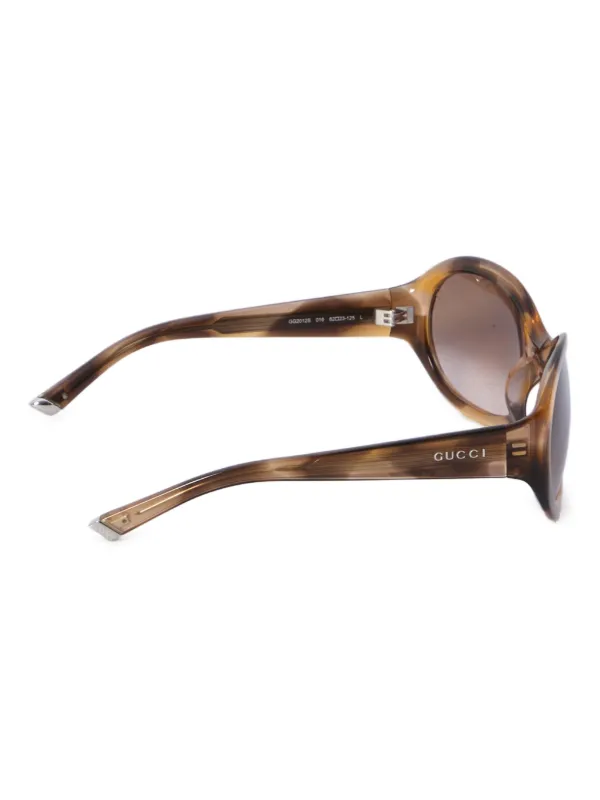 Gucci Eyewear round-frame Sunglasses | Brown | FARFETCH ID display picture 2