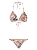 Amir Slama floral-print bikini - White