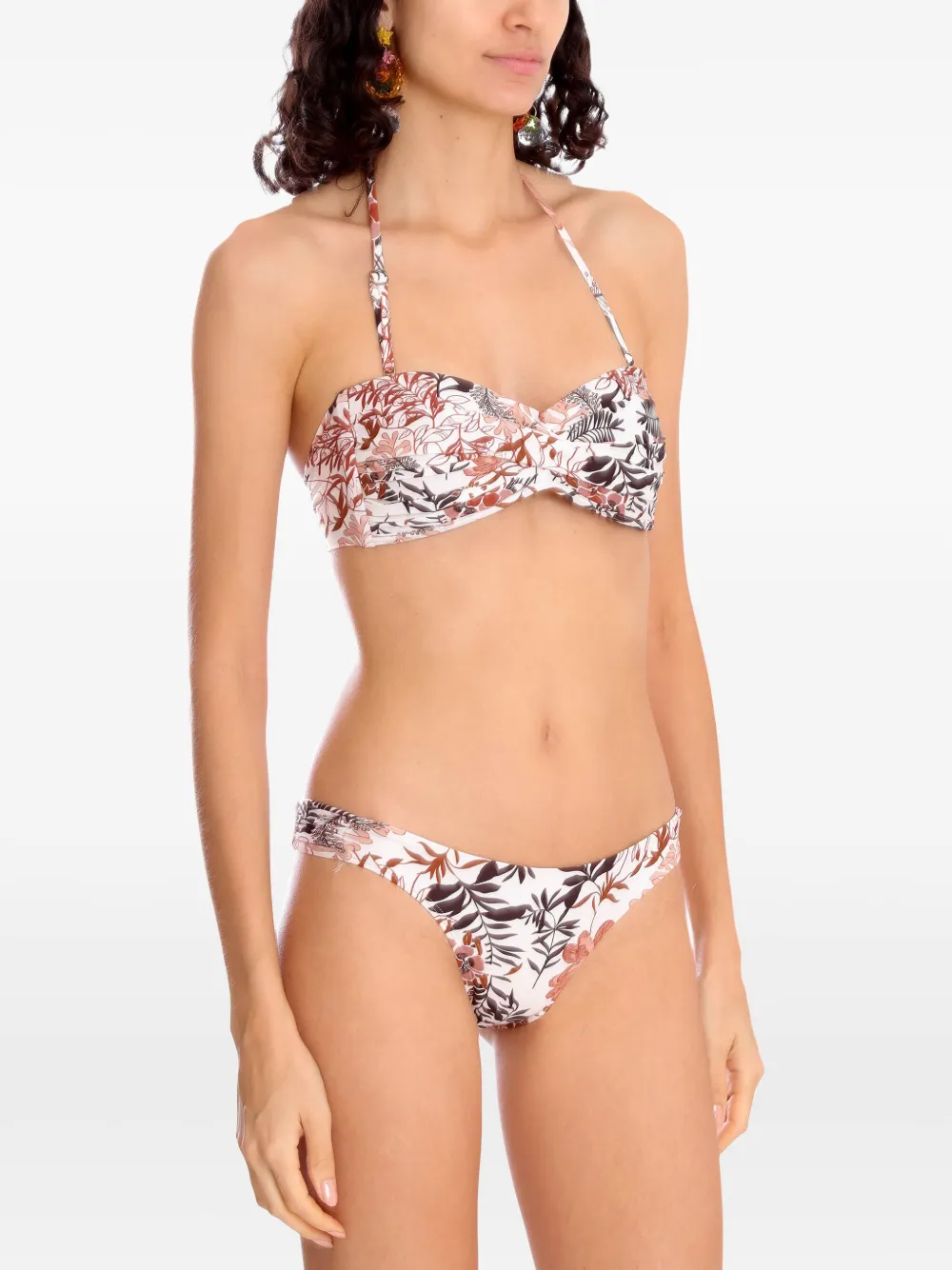 Amir Slama Bikini met bloemenprint Wit