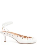 Chloé leather mules - White