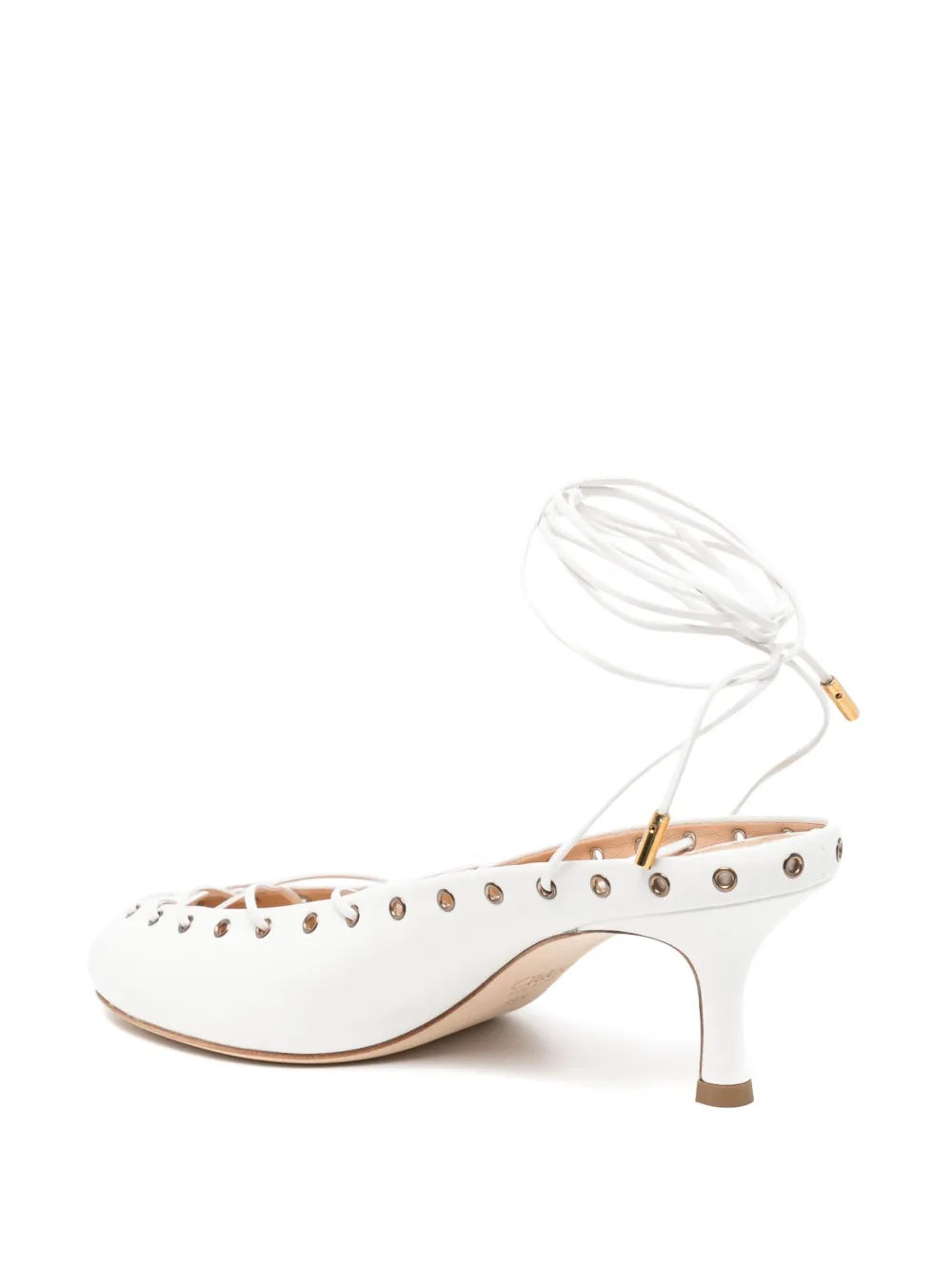 Chloé leather mules White