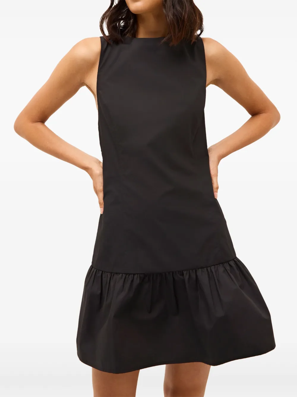 Marie Oliver Marilyn mini-jurk met ruches Zwart
