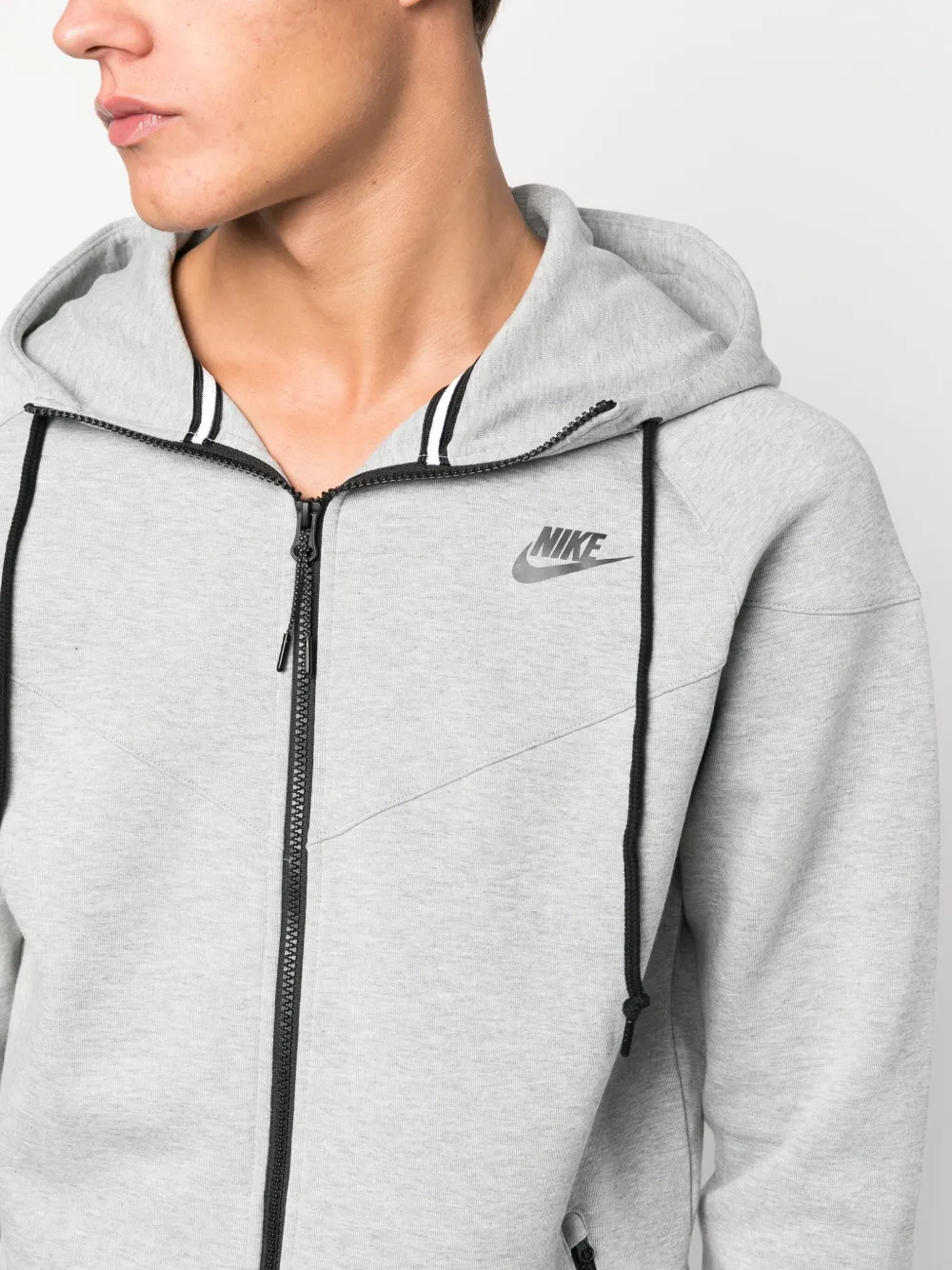 Nike Hoodie met Swoosh-logo Grijs