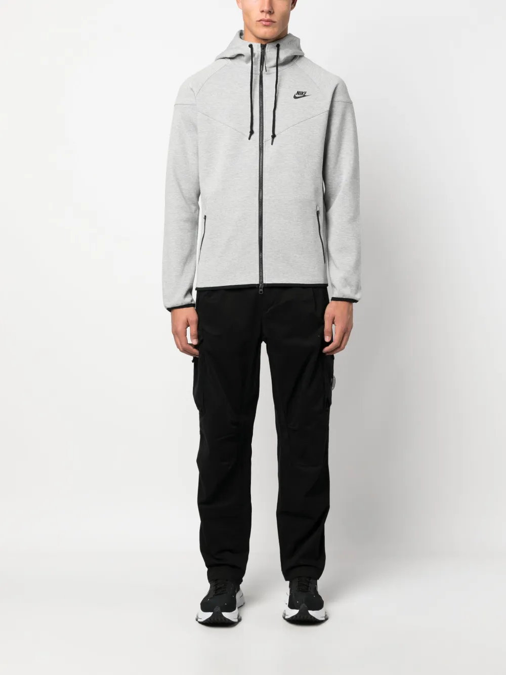 Nike Hoodie met Swoosh-logo Grijs