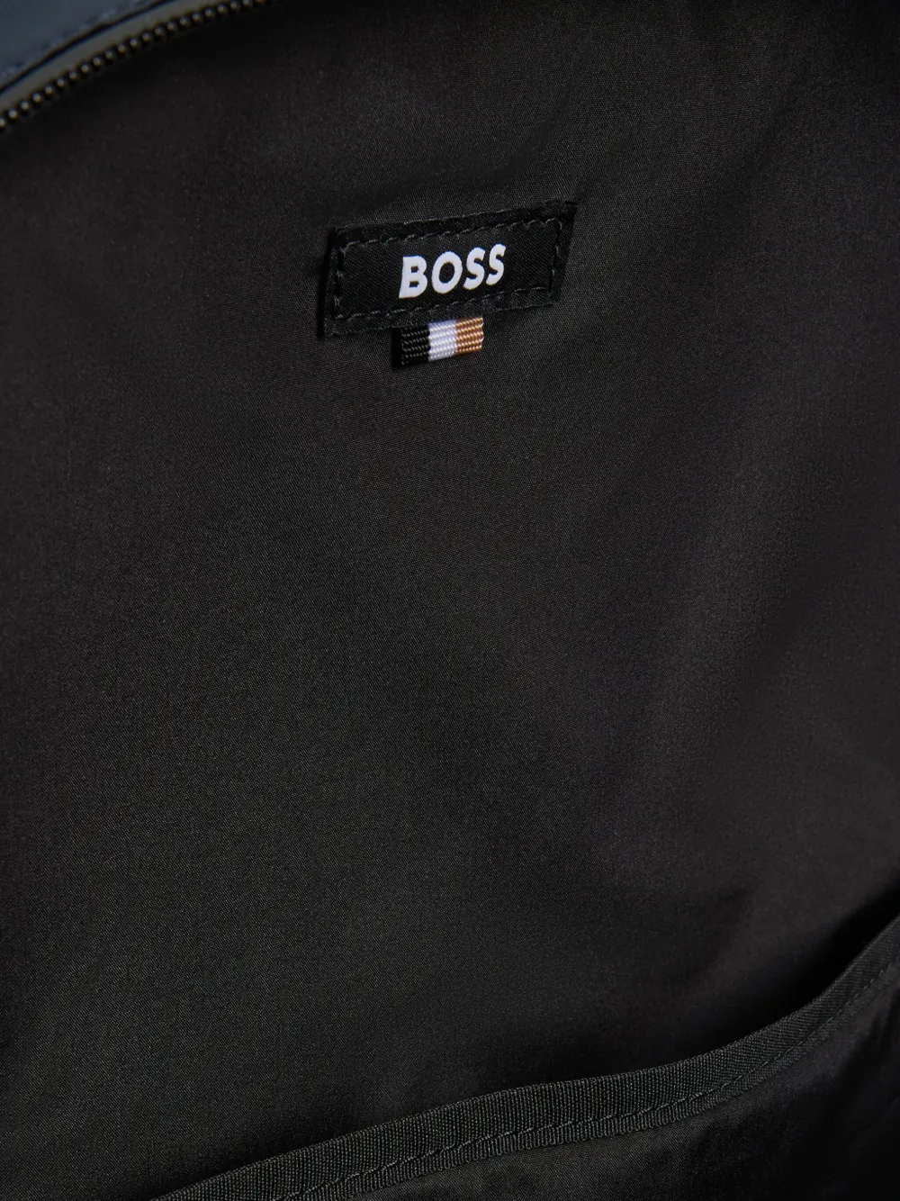 BOSS Rugzak met logo-reliëf Zwart