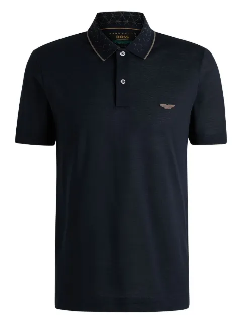 BOSS x Aston Martin logo-patch polo shirt
