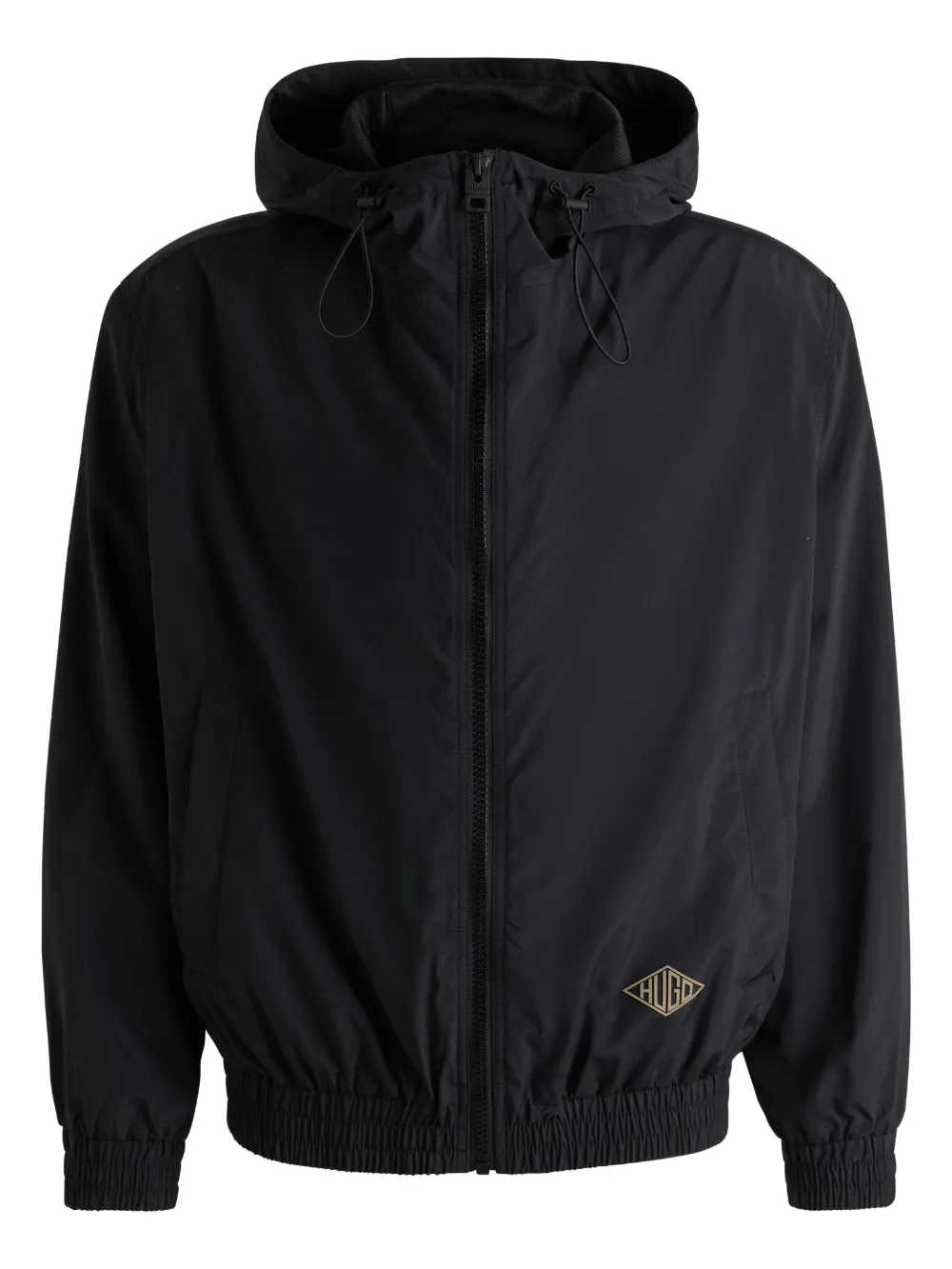 HUGO logo hooded jacket | Black | Image 1