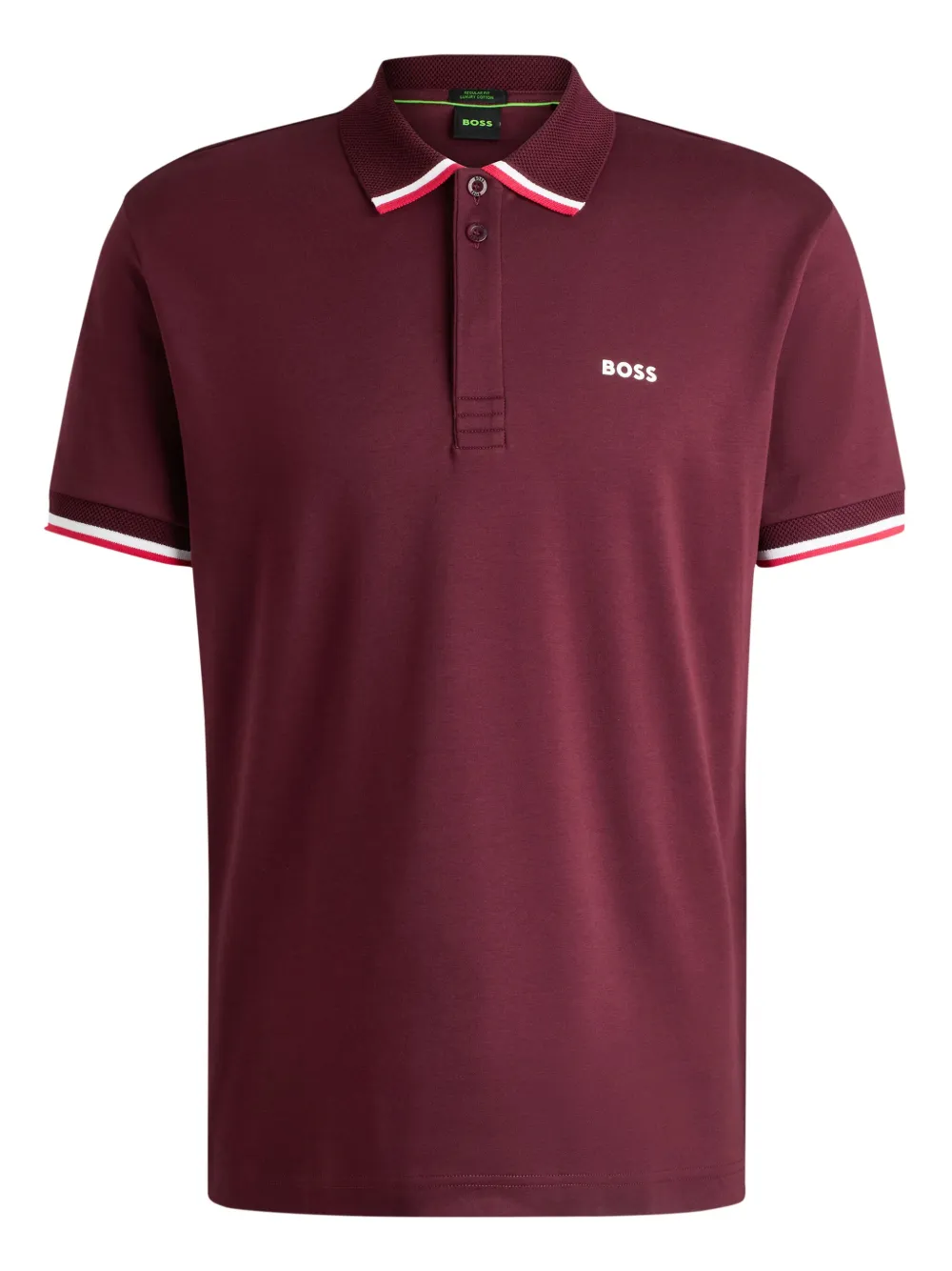 BOSS playera tipo polo con logo estampado | rojo | Image 1