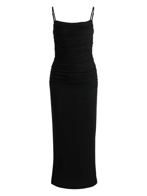 HUGO ruched-detail dress 