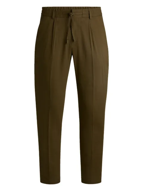 BOSS drawstring straight-leg trousers