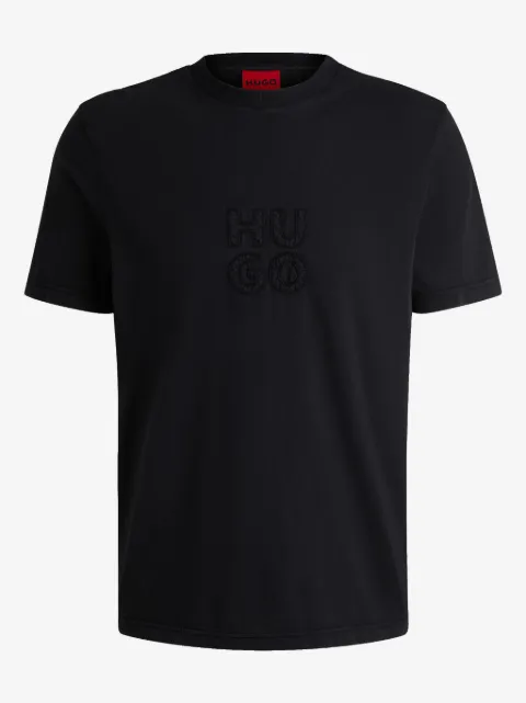 HUGO Camiseta com logo bordado