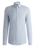 BOSS geometric-print shirt - Blue