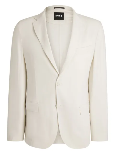BOSS linen-blend blazer