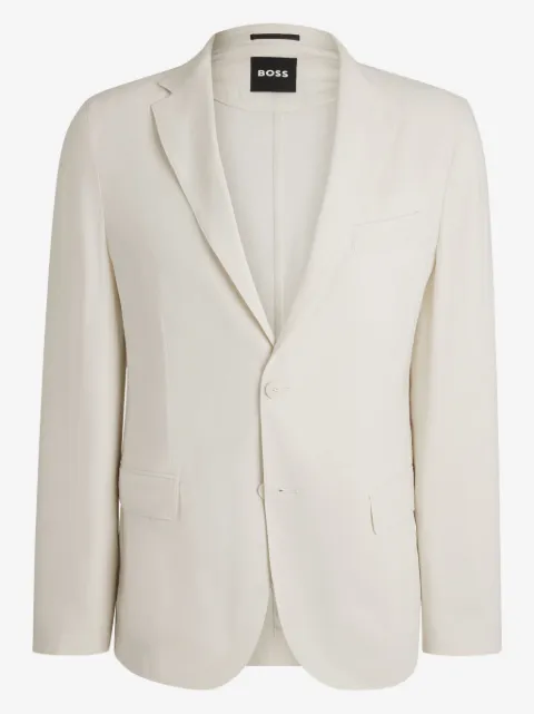 BOSS linen-blend blazer