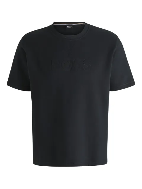 BOSS logo-embroidered T-shirt
