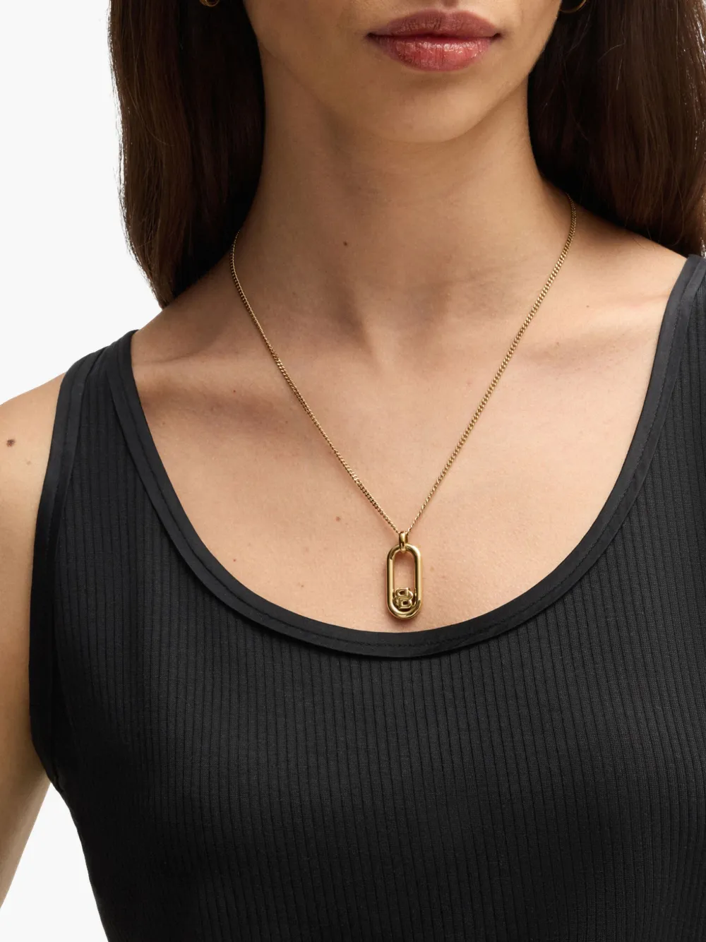 BOSS Jersey tanktop Zwart