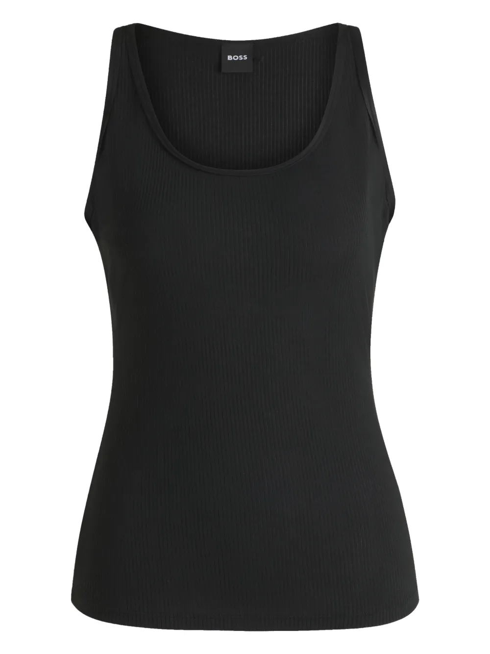 BOSS Jersey tanktop Zwart