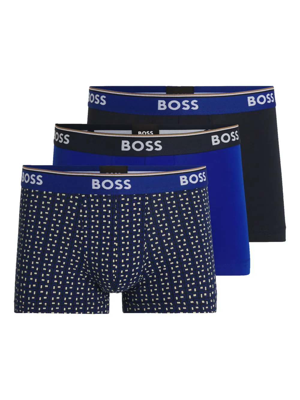 BOSS printed briefs (pack of three) | Blue | Image 1