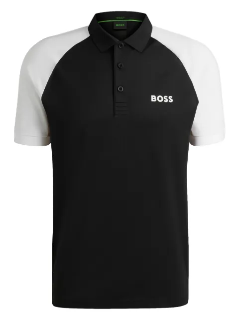 BOSS two-tone polo shirt
