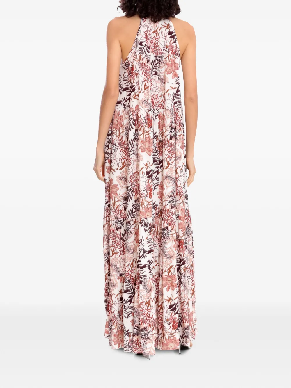Amir Slama Jurk met bloemenprint Wit