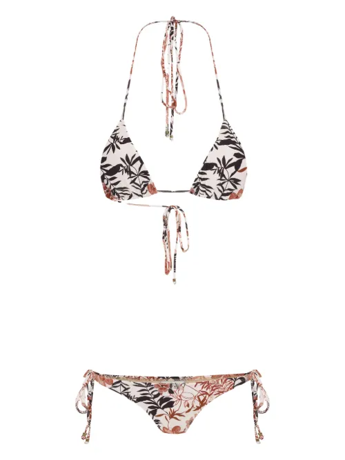 Amir Slama bikini à fleurs - Blanc - Amir Slama - Modalova