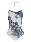 Amir Slama floral-print swimsuit - White