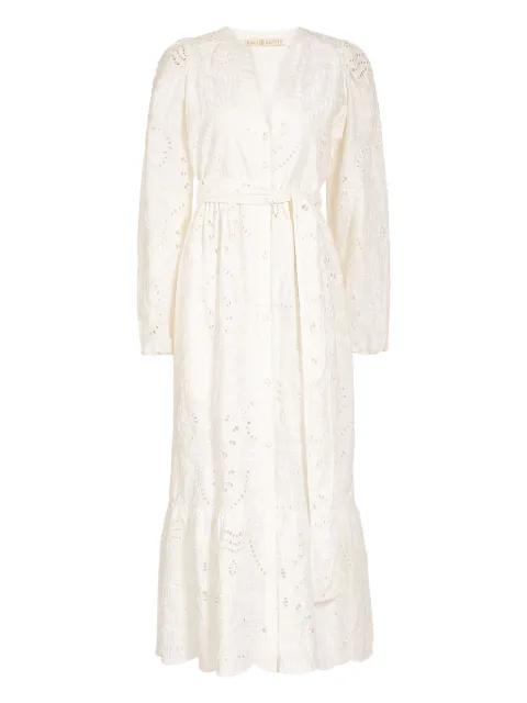 Marie Oliver Hannon embroidered midi dress