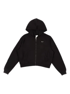 nike oversized cropped zip up hoodie
