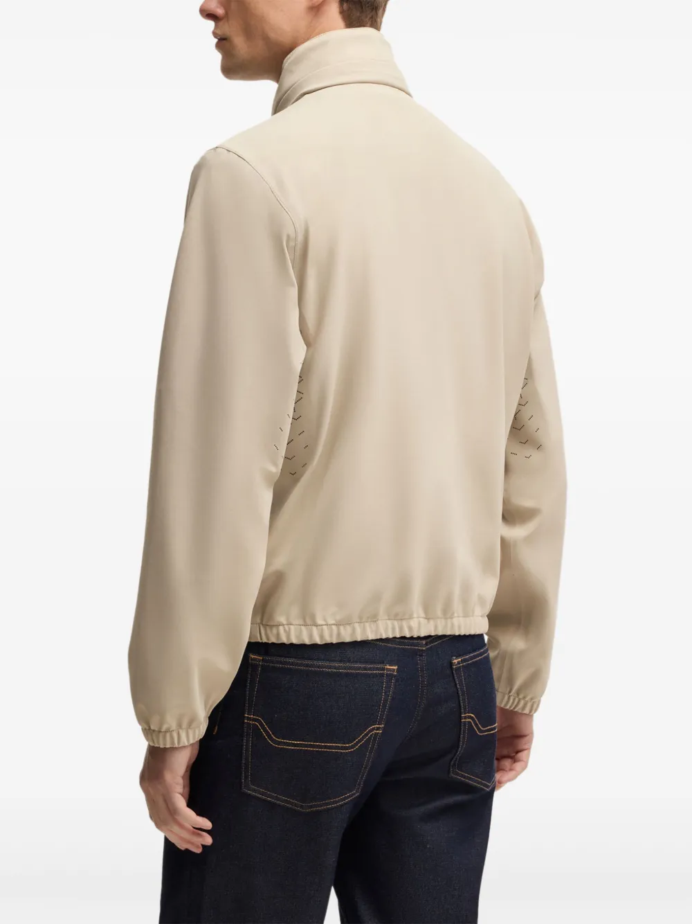 BOSS x Aston Martin bomberjack met logopatch Beige